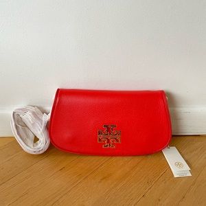 NWT Tory Burch Authentic Britten Crossbody & Clutch